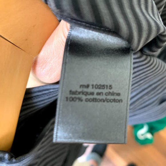 John Varvatos Gray Striped Button Down Shirt XL - Picture 4 of 4